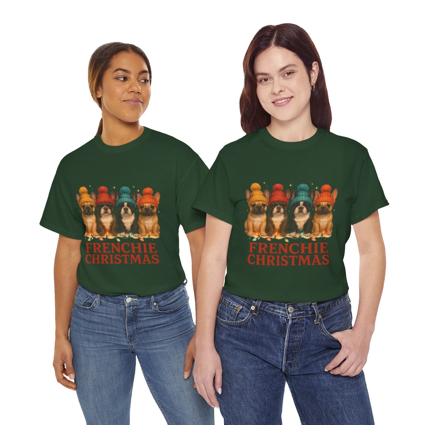 Frenchie Christmas Shirt | Cute French Bulldog Holiday Tee | Frenchie Dog Lovers Xmas Gift | Cozy Winter Pup T-Shirt