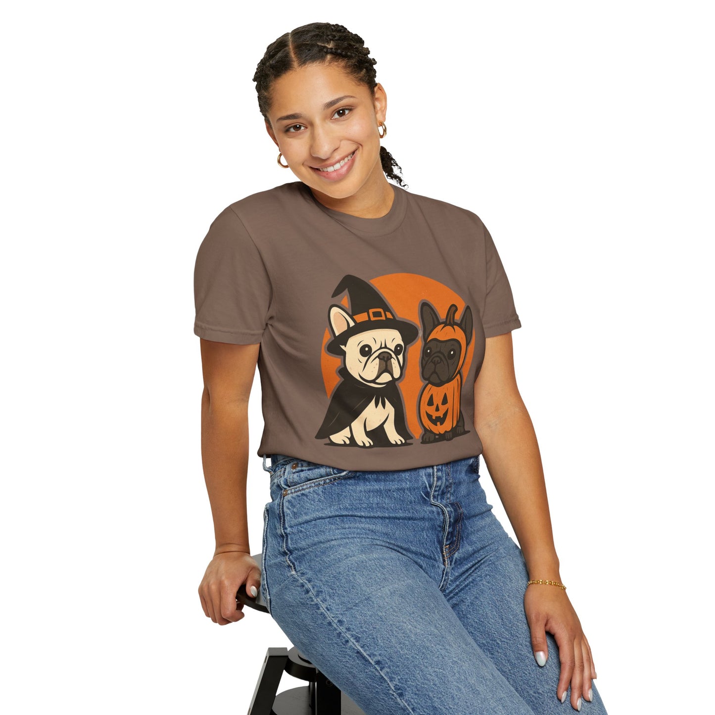 French Bulldog Halloween T-Shirt | Cute Spooky Frenchie Tee | Funny Dog Lover Shir