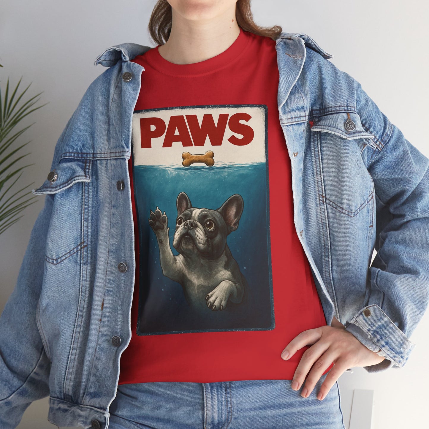 PAWS Frenchie Shirt | Funny French Bulldog Parody Tee | Dog Lover Novelty T-Shirt | Cute Frenchie Graphic | Unique Gift for Frenchie Owners