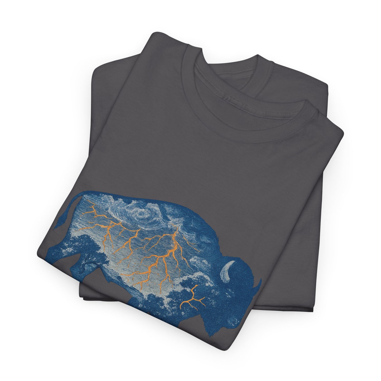 Thunder Bison Lightning T-Shirt | Oklahoma City Basketball Inspired Tee | OKC Game Day Shirt