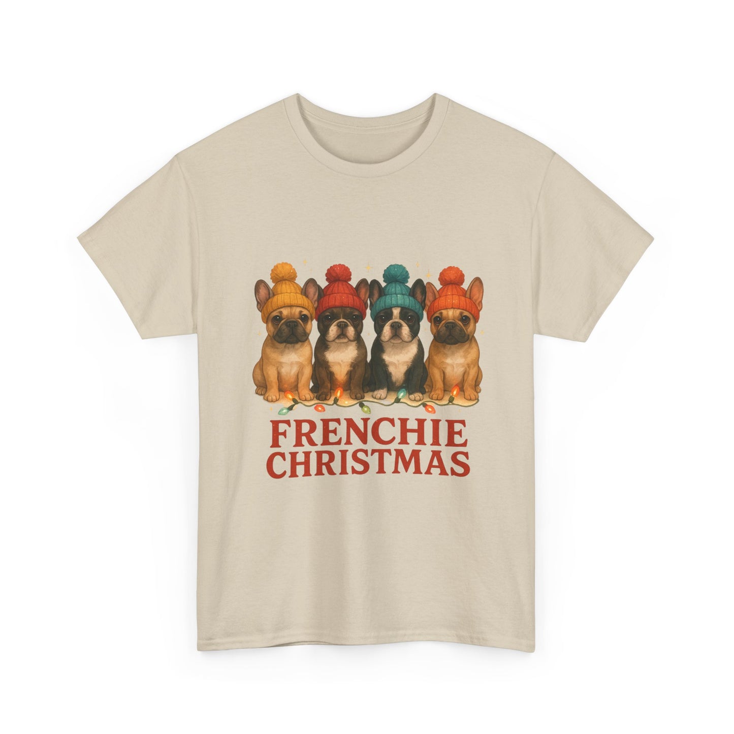 Frenchie Christmas Shirt | Cute French Bulldog Holiday Tee | Frenchie Dog Lovers Xmas Gift | Cozy Winter Pup T-Shirt