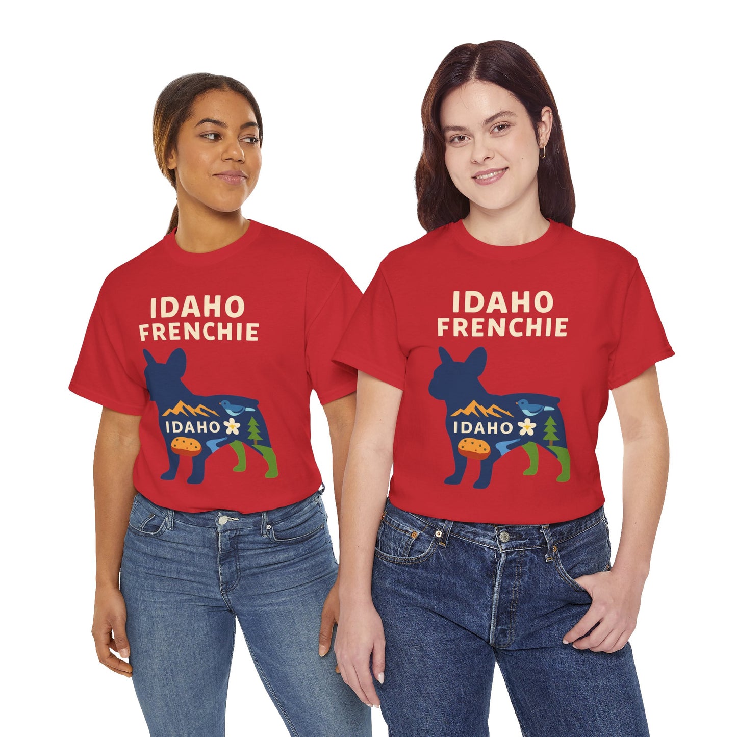 Idaho Frenchie T-Shirt | Idaho Dog Lover Tee | French Bulldog State Shirt | Idaho Gift for Frenchie Owners | Cute Frenchie Graphic Tee
