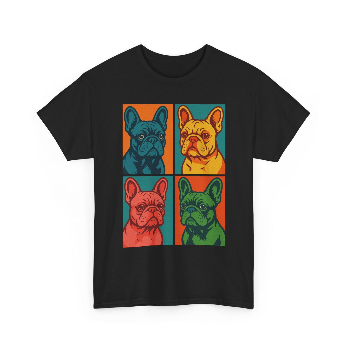 Pop Art French Bulldog T-Shirt • Colorful Frenchie Dog Tee • Retro Pop Art Dog Shirt • French Bulldog Lover Gift • Bright Graphic Dog Tee