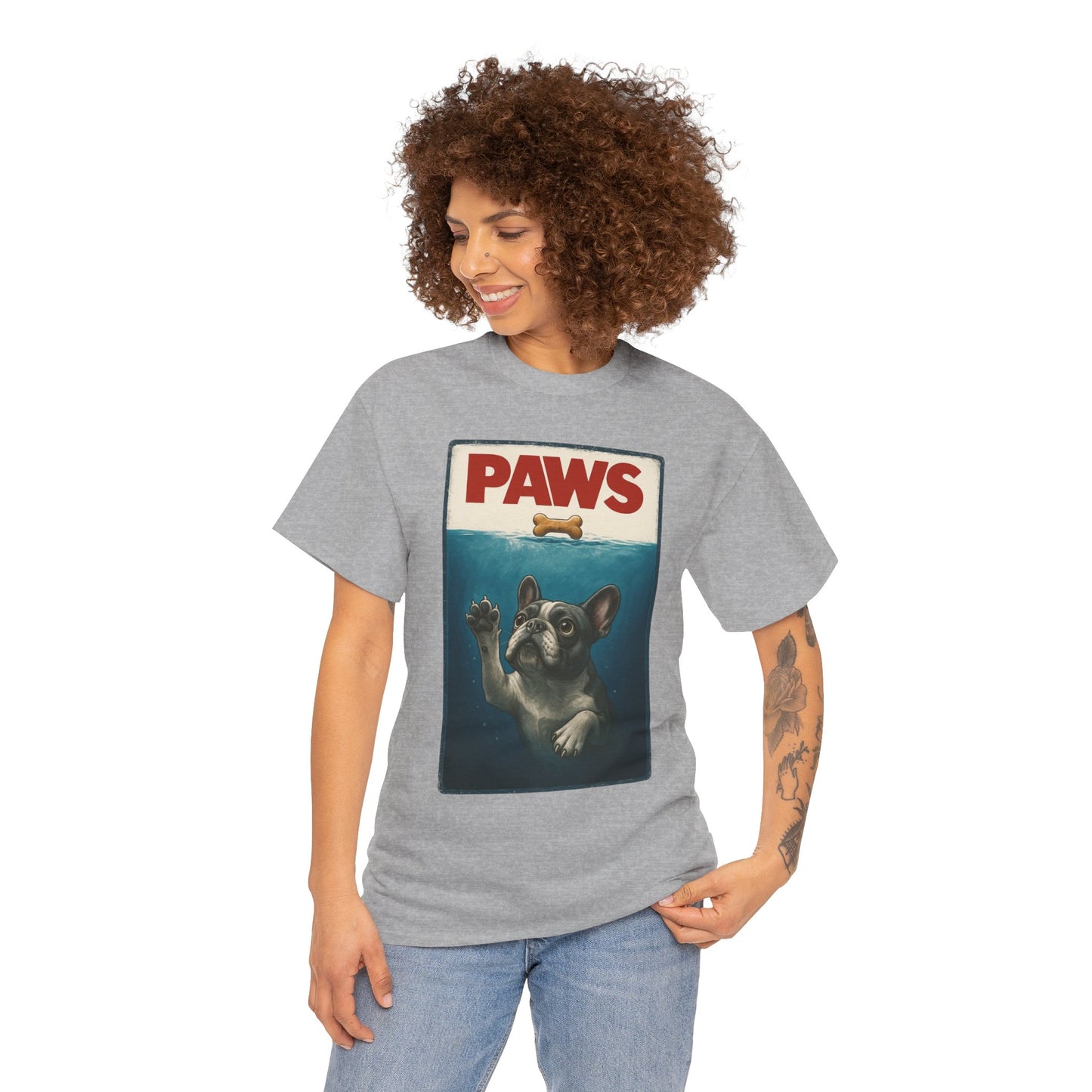 PAWS Frenchie Shirt | Funny French Bulldog Parody Tee | Dog Lover Novelty T-Shirt | Cute Frenchie Graphic | Unique Gift for Frenchie Owners