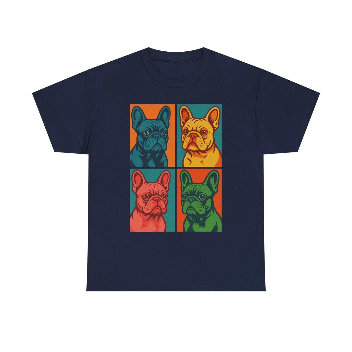 Pop Art French Bulldog T-Shirt • Colorful Frenchie Dog Tee • Retro Pop Art Dog Shirt • French Bulldog Lover Gift • Bright Graphic Dog Tee