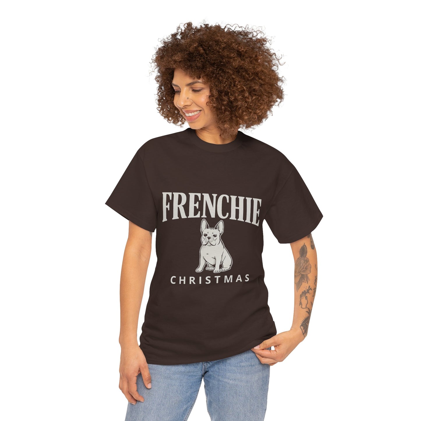 Frenchie Christmas Shirt – Cute French Bulldog Holiday Tee, Vintage Frenchie Christmas Gift, Dog Lover Xmas Graphic Tee, French Bulldog Christmas Apparel