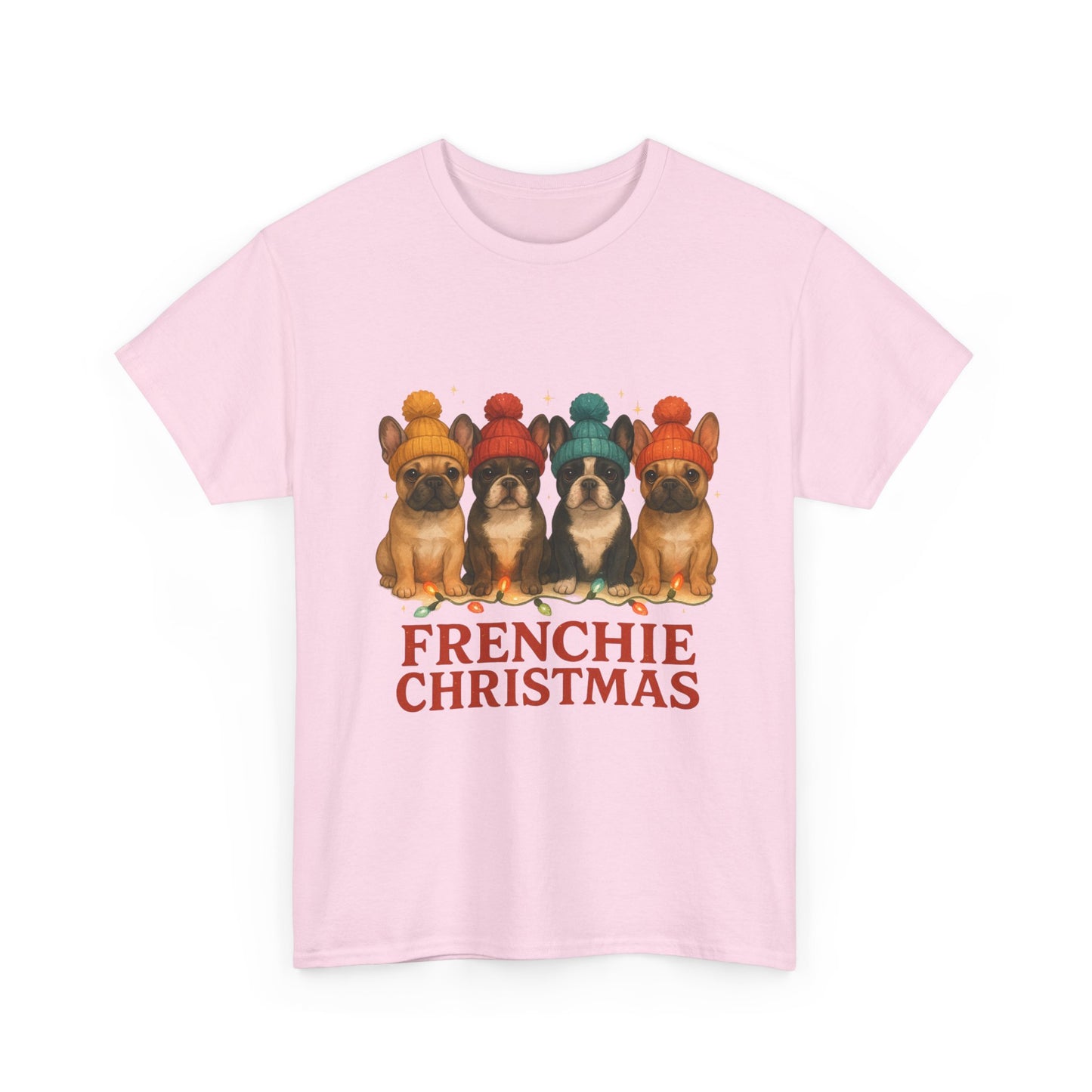 Frenchie Christmas Shirt | Cute French Bulldog Holiday Tee | Frenchie Dog Lovers Xmas Gift | Cozy Winter Pup T-Shirt