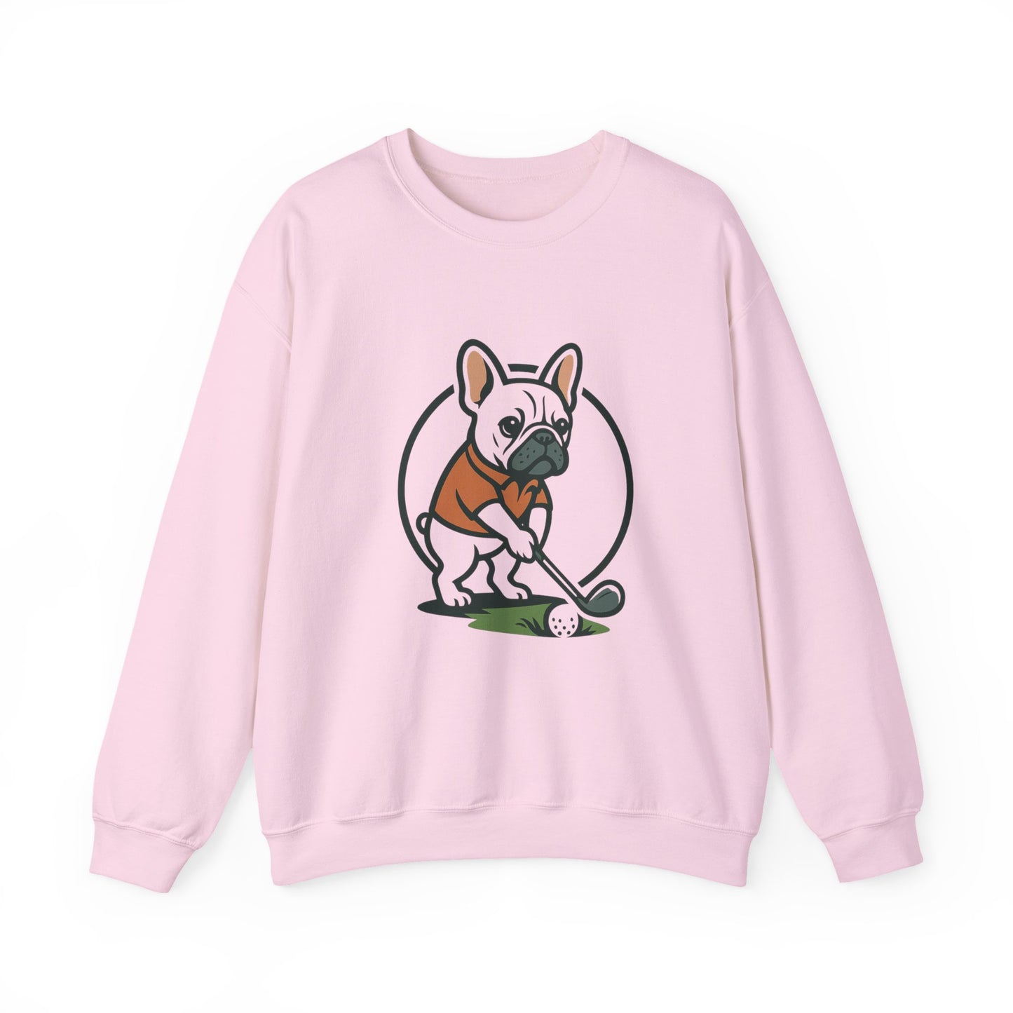 Cute Golfing Dog Sweatshirt | Unisex Heavy Blend Crewneck | Perfect for Dog Lovers, Golf Enthusiasts, and Casual Outings