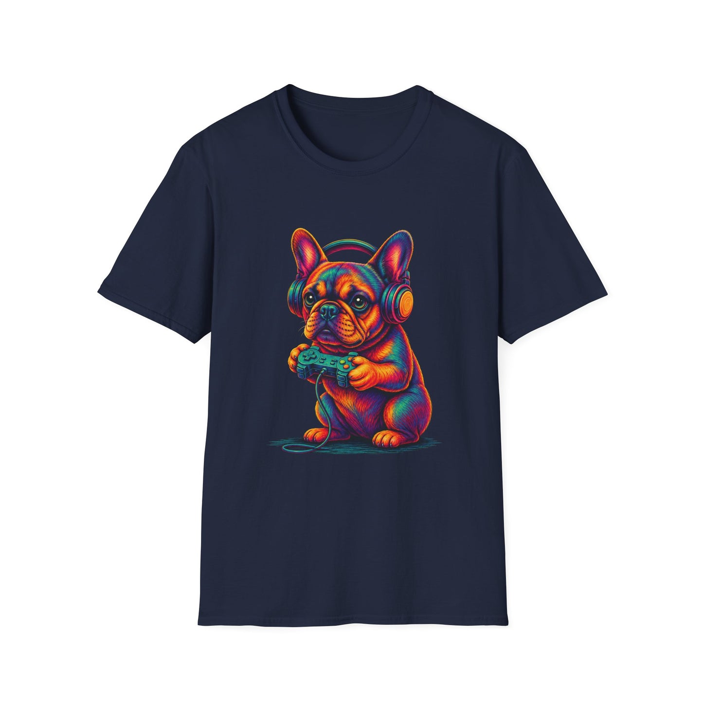 French Bulldog Gamer Shirt, Gaming Frenchie Tee, Gamer Dog Shirt, Video Game Lover Gift, Frenchie Gamer Gift, Cute French Bulldog Shirt, Dog Lover Tee
