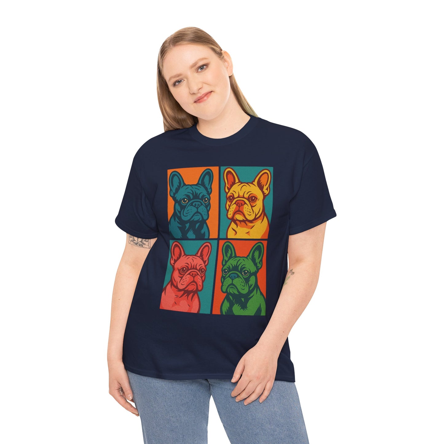 Pop Art French Bulldog T-Shirt • Colorful Frenchie Dog Tee • Retro Pop Art Dog Shirt • French Bulldog Lover Gift • Bright Graphic Dog Tee