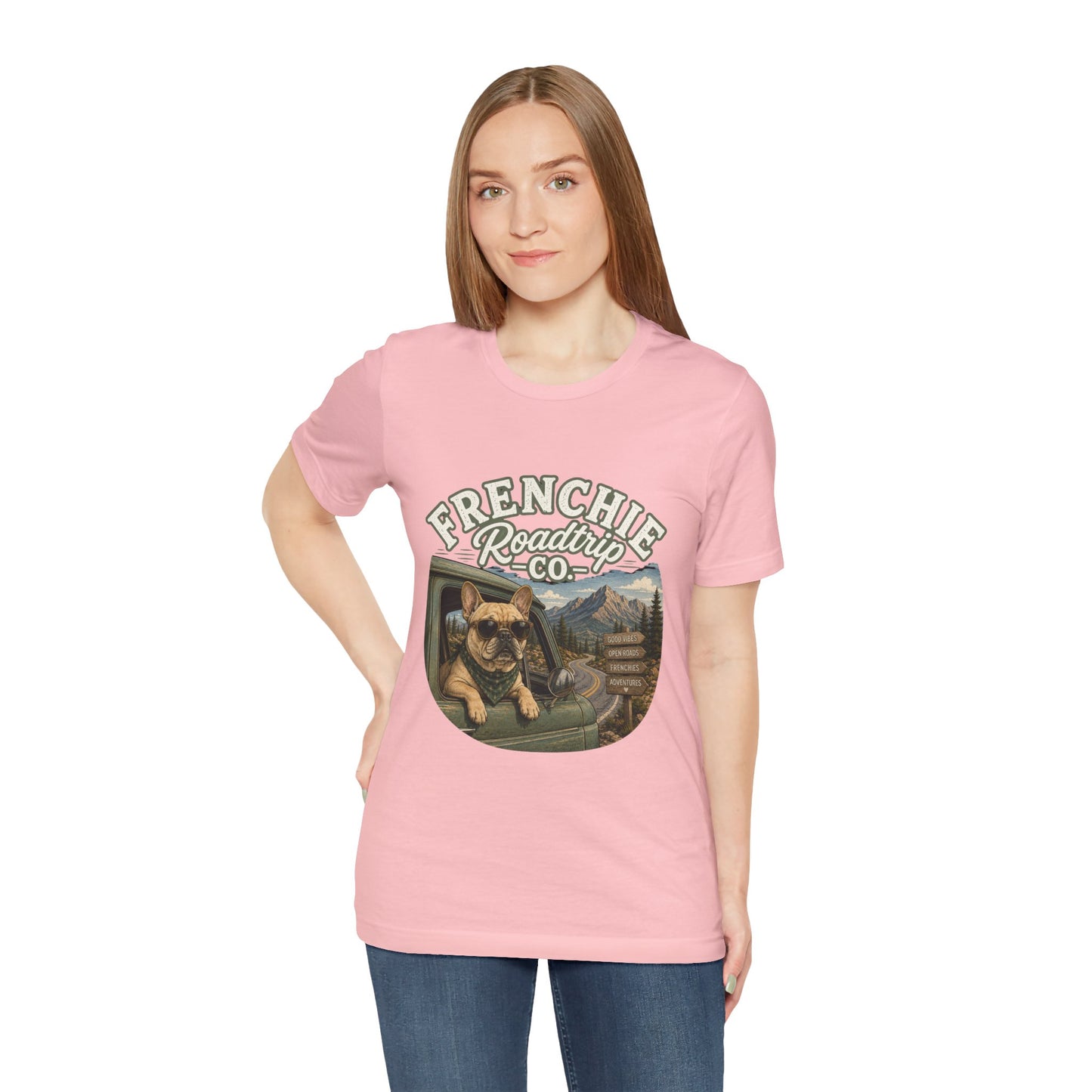 Frenchie Roadtrip Co Shirt, French Bulldog Road Trip Tee, Adventure Frenchie Shirt, Camping Dog Shirt, Travel Lover Gift, Vintage French Bulldog Tee, Outdoor Dog Apparel