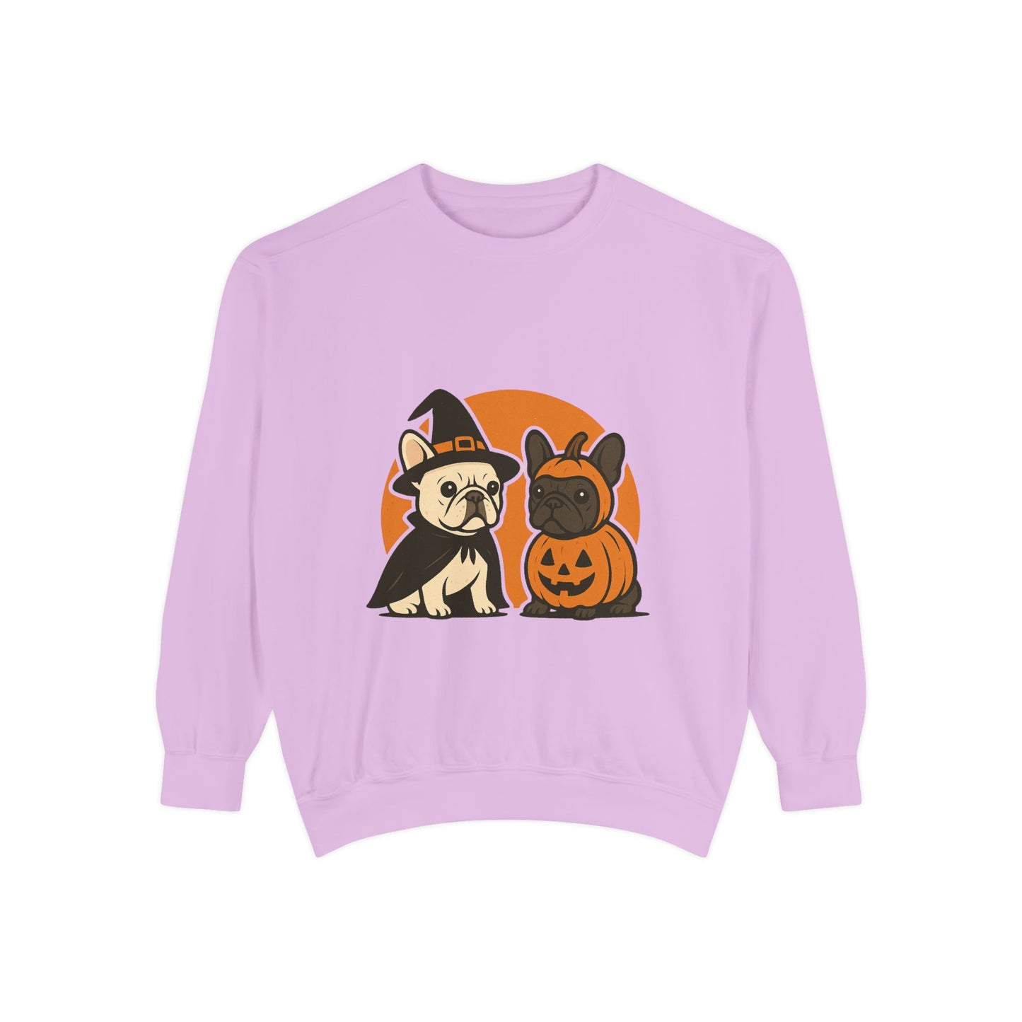 French Bulldog Halloween Sweatshirt | Spooky Frenchie Pullover | Witch Dog Lover Crewneck | Cute Pumpkin Fall Sweater
