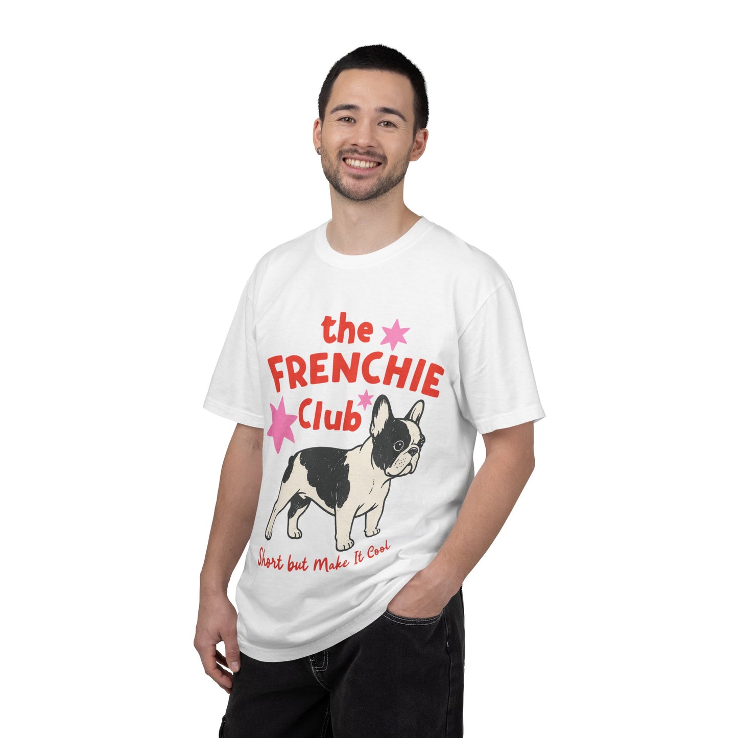Frenchie Club Shirt, French Bulldog Graphic Tee, Short But Make It Cool Shirt, Cute Frenchie T-Shirt, Retro Dog Lover Gift, French Bulldog Lover Tee, Trendy Frenchie Shirt