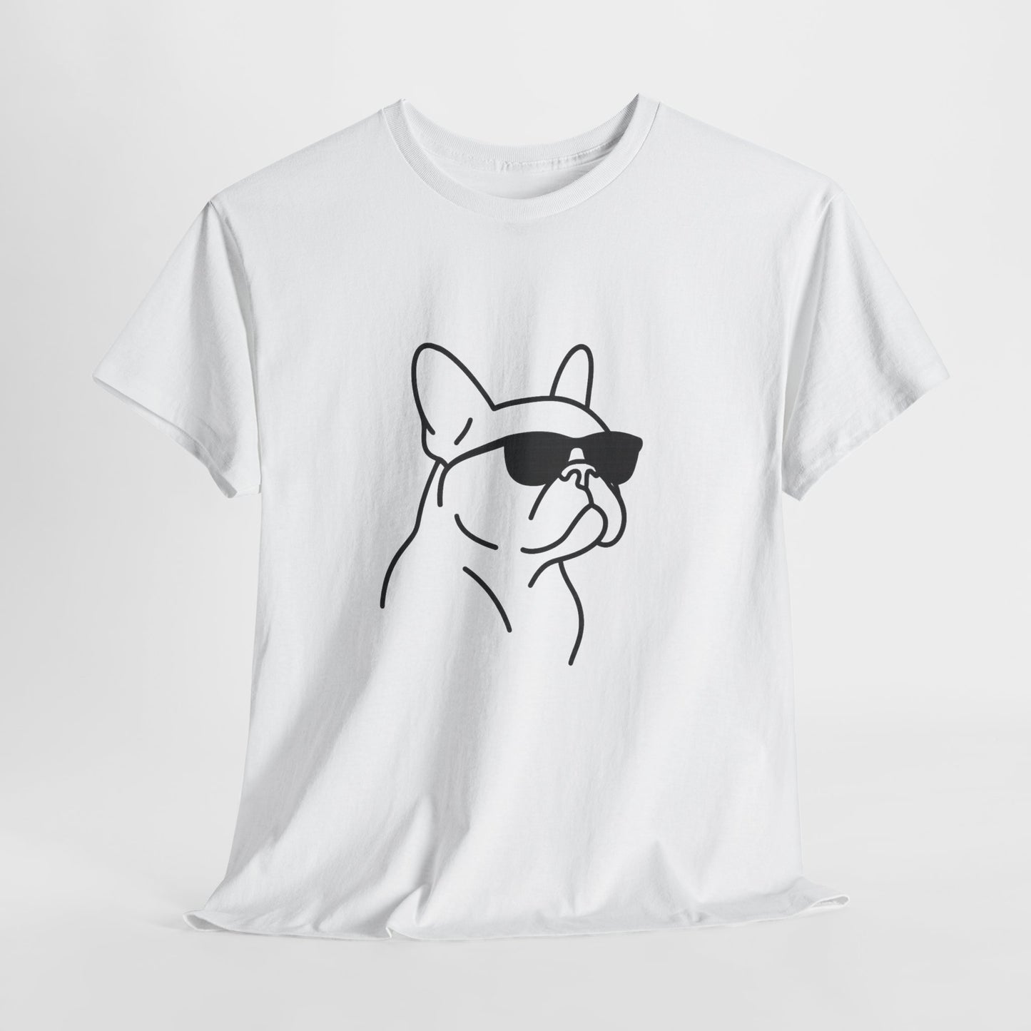 Cool Frenchie Line Art T-Shirt | Minimalist French Bulldog Tee | Dog Lover Gift | Frenchie Mom Shirt | Cute Pet Outline Graphic Tee