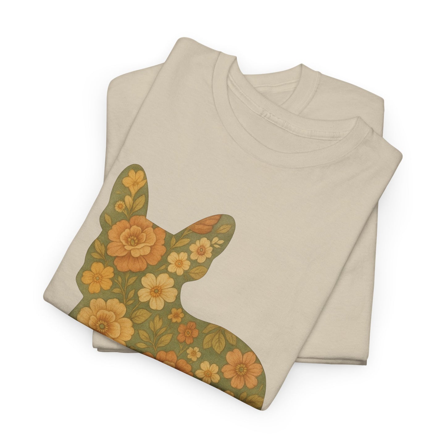 Floral Frenchie T-Shirt | Retro Flower French Bulldog Tee | Boho Dog Mom Shirt | Cute Pet Lover Gift | Vintage Botanical Dog Graphic Tee