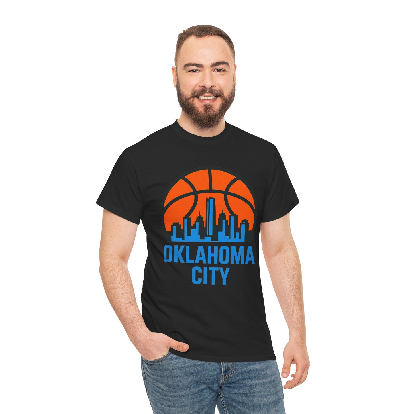 Oklahoma City Basketball Skyline T-Shirt