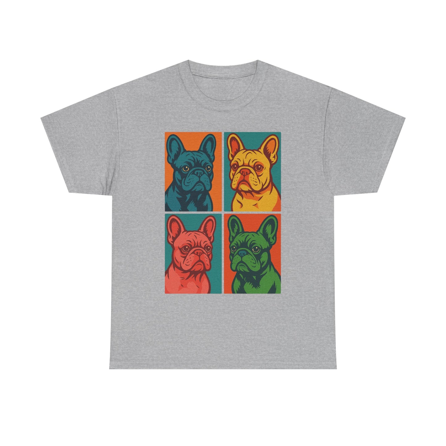 Pop Art French Bulldog T-Shirt • Colorful Frenchie Dog Tee • Retro Pop Art Dog Shirt • French Bulldog Lover Gift • Bright Graphic Dog Tee