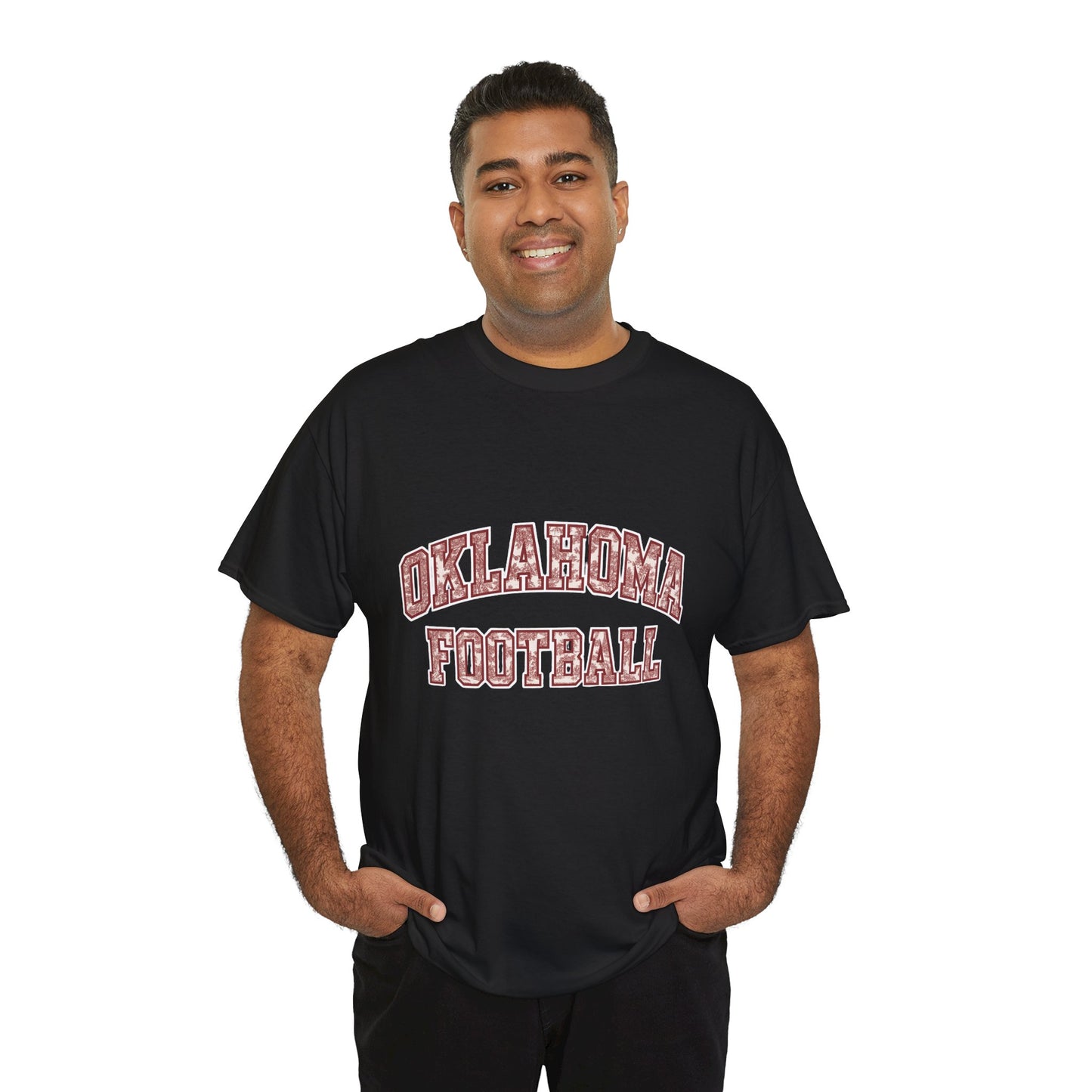 Oklahoma Football T-Shirt – Vintage Collegiate Style OU Game Day Tee, Retro Sports Shirt for Fans and Students