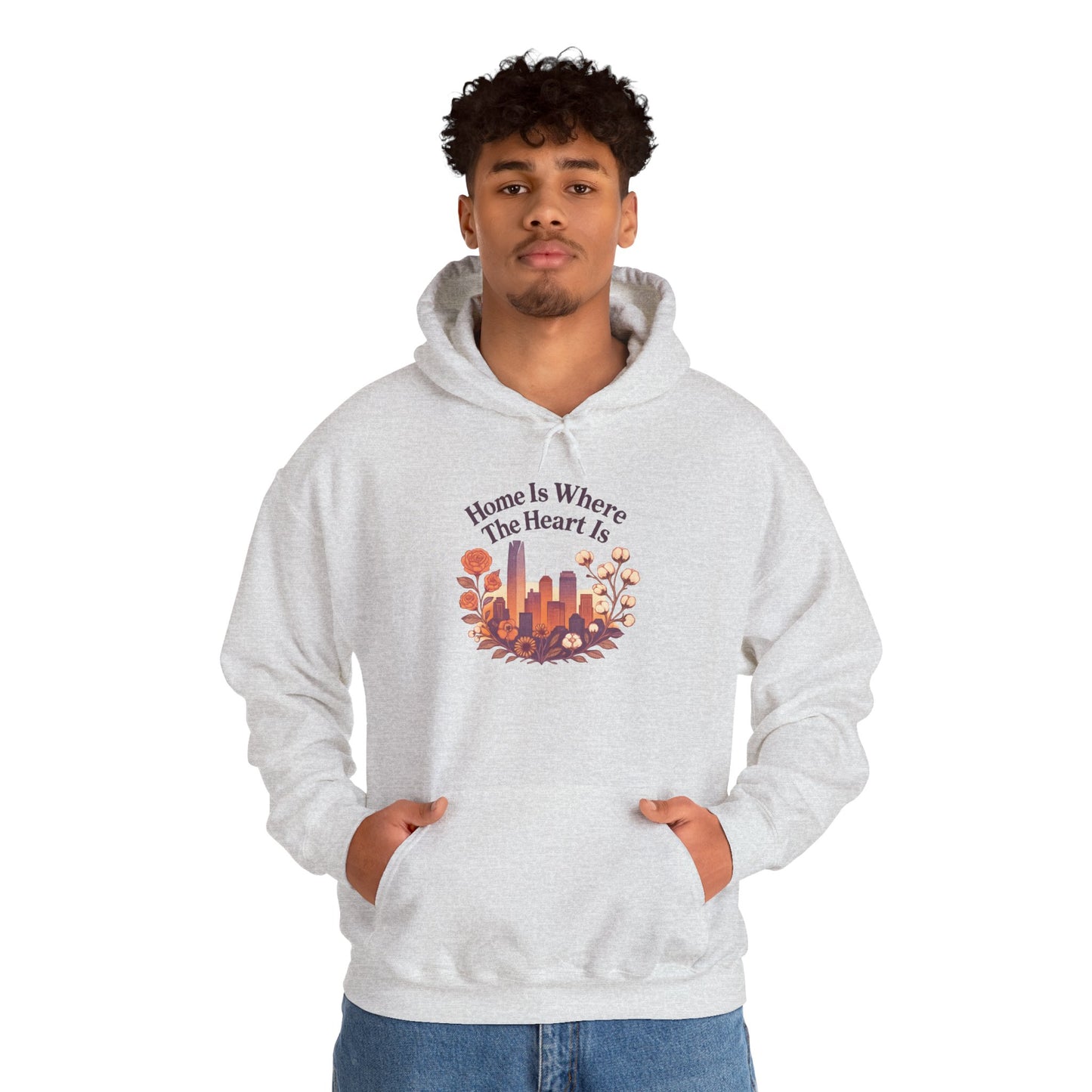 Home Is Where the Heart Is Oklahoma City Hoodie | Oklahoma Pride Gift | OKC Home Hoodie