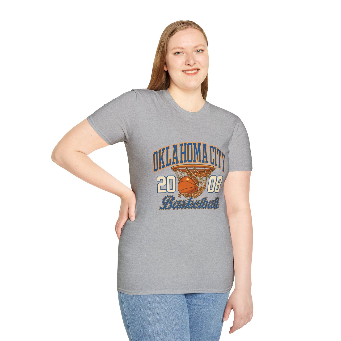 Oklahoma City Basketball T-Shirt | 2008 Retro Sports Tee | OKC Fan Shirt | Vintage Style Basketball Graphic | Local Pride Gift | Game Day Tee