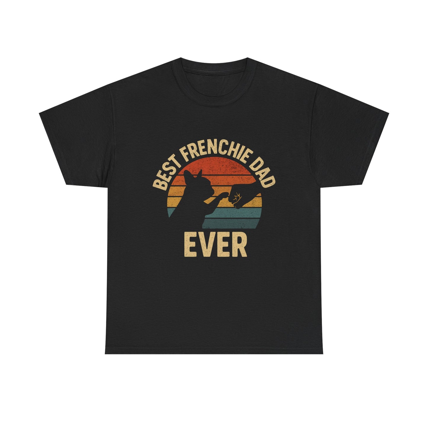 Best Frenchie Dad Ever T-Shirt – Vintage French Bulldog Tee, Funny Dog Lover Gift, Retro Pet Dad Shirt