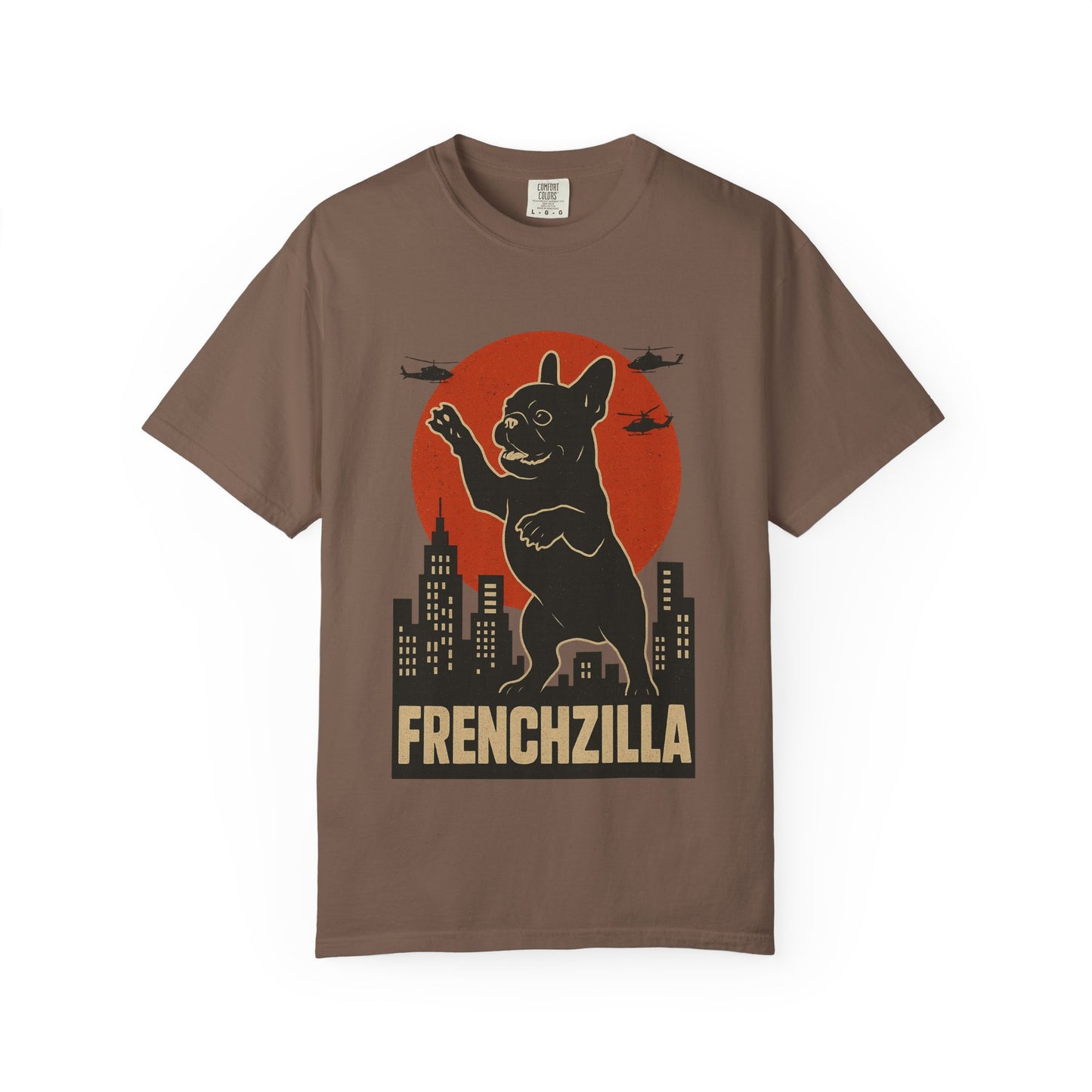 French Bulldogzilla T-shirt | Retro Japanese Frenchie Tee | Funny Inspired Dog Lover Gift | Unisex t-shirt