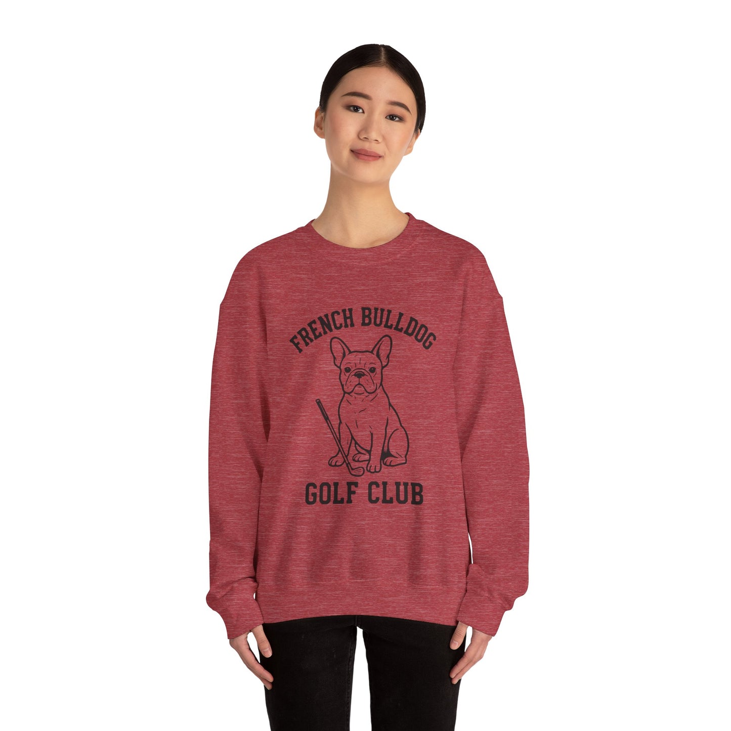 French Bulldog Golf Club Sweatshirt | Frenchie Golf Crewneck | Cute Dog Golfer Sweater | Frenchie Lover Gift | Golf Dog Apparel | Pet Lover Pullover