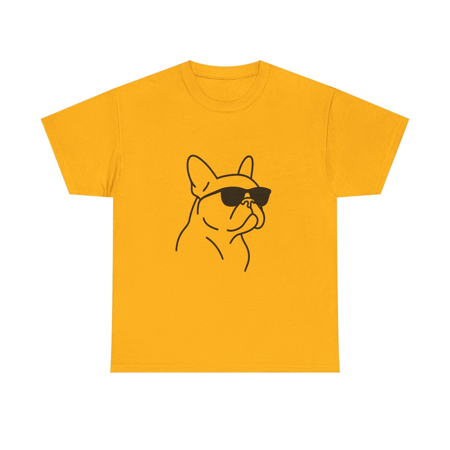 Cool Frenchie Line Art T-Shirt | Minimalist French Bulldog Tee | Dog Lover Gift | Frenchie Mom Shirt | Cute Pet Outline Graphic Tee