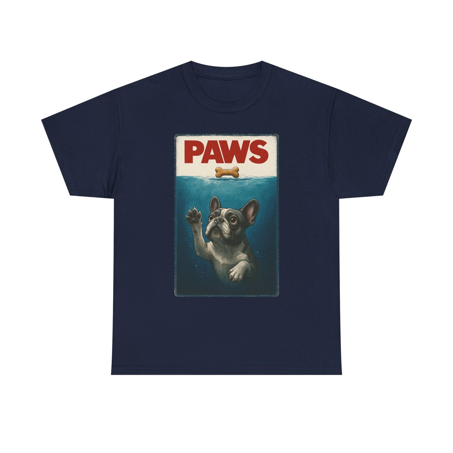 PAWS Frenchie Shirt | Funny French Bulldog Parody Tee | Dog Lover Novelty T-Shirt | Cute Frenchie Graphic | Unique Gift for Frenchie Owners