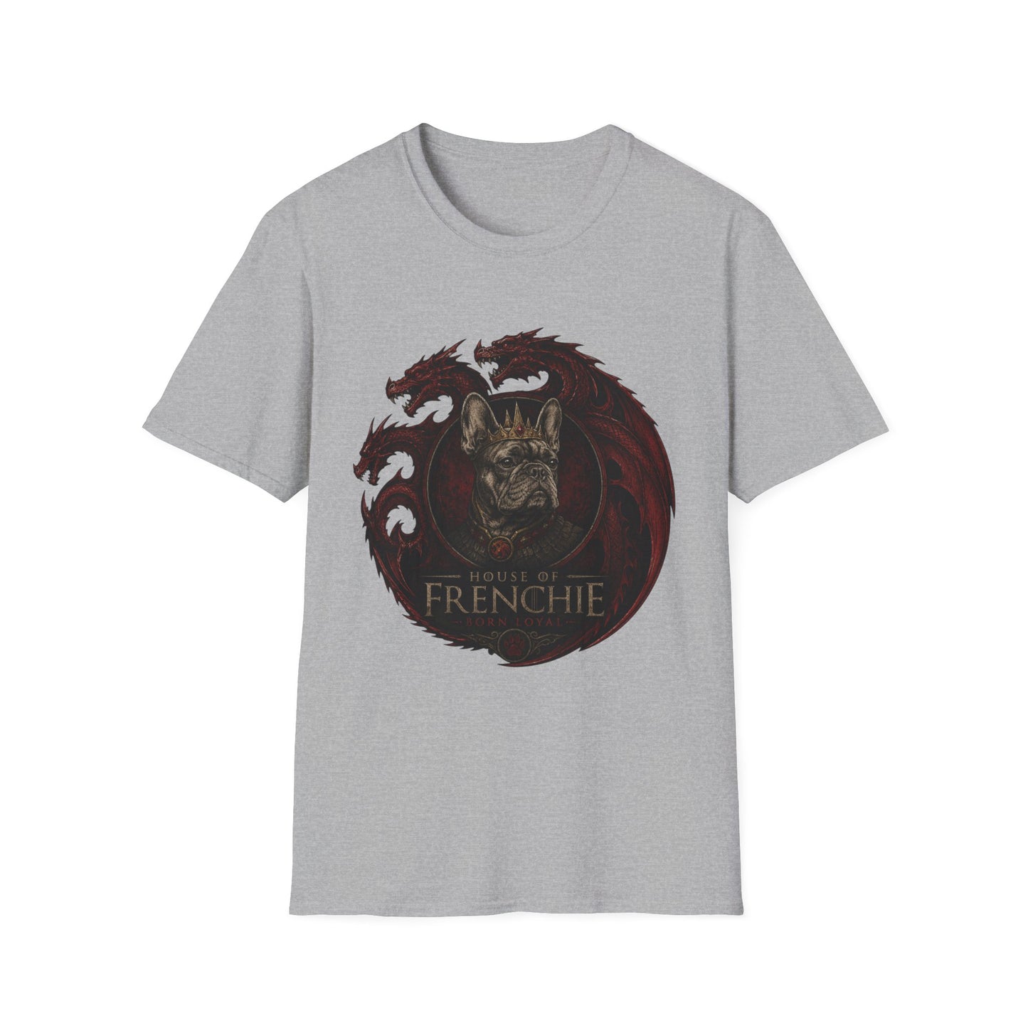 Frenchie Dragon T-Shirt — Gothic French Bulldog Illustration Tee