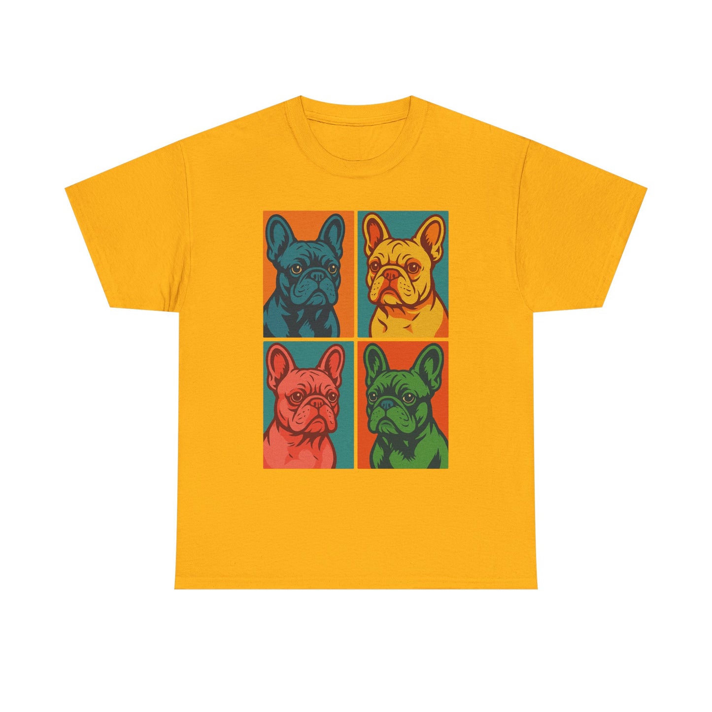 Pop Art French Bulldog T-Shirt • Colorful Frenchie Dog Tee • Retro Pop Art Dog Shirt • French Bulldog Lover Gift • Bright Graphic Dog Tee
