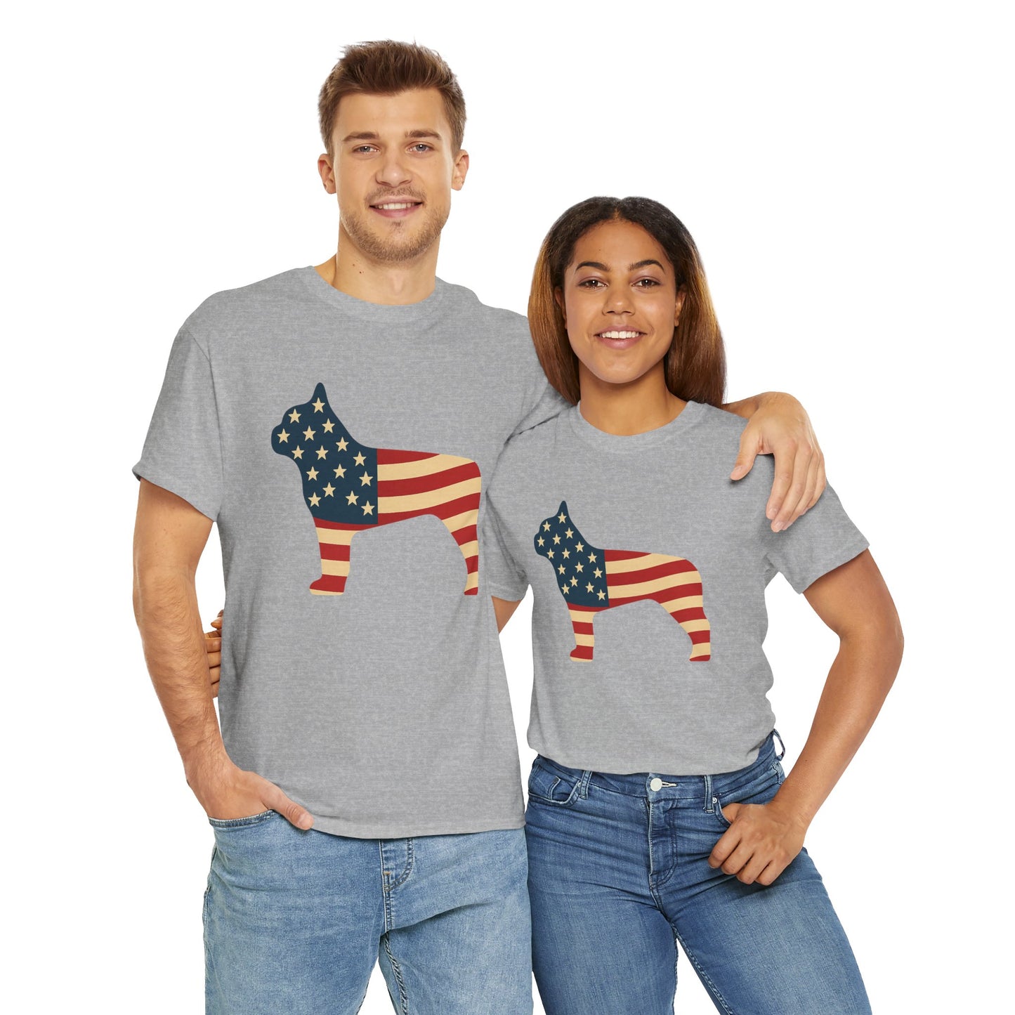 Patriotic French Bulldog T-Shirt | American Flag Frenchie Tee | USA Dog Lover Shirt | 4th of July French Bulldog Gift for Dog Moms & Dads
