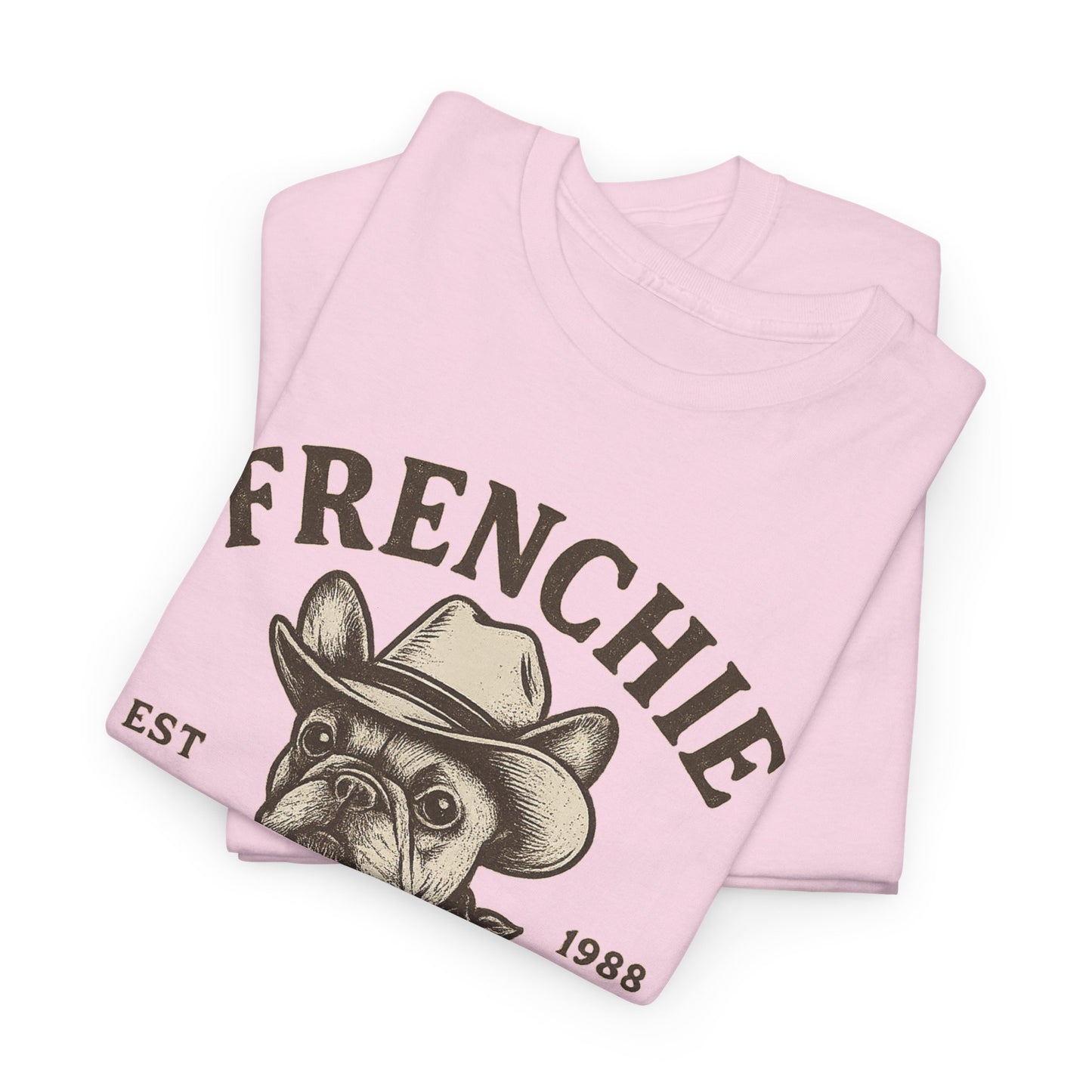 Frenchie Cowboy Club T-Shirt | Western French Bulldog Tee | Tulsa Oklahoma Dog Lover Shirt | Vintage Cowboy Graphic | Country Pet Gift