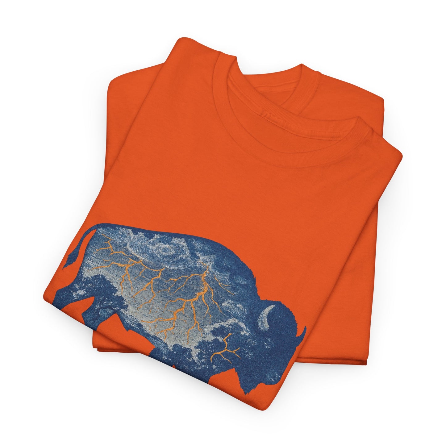 Thunder Bison Lightning T-Shirt | Oklahoma City Basketball Inspired Tee | OKC Game Day Shirt