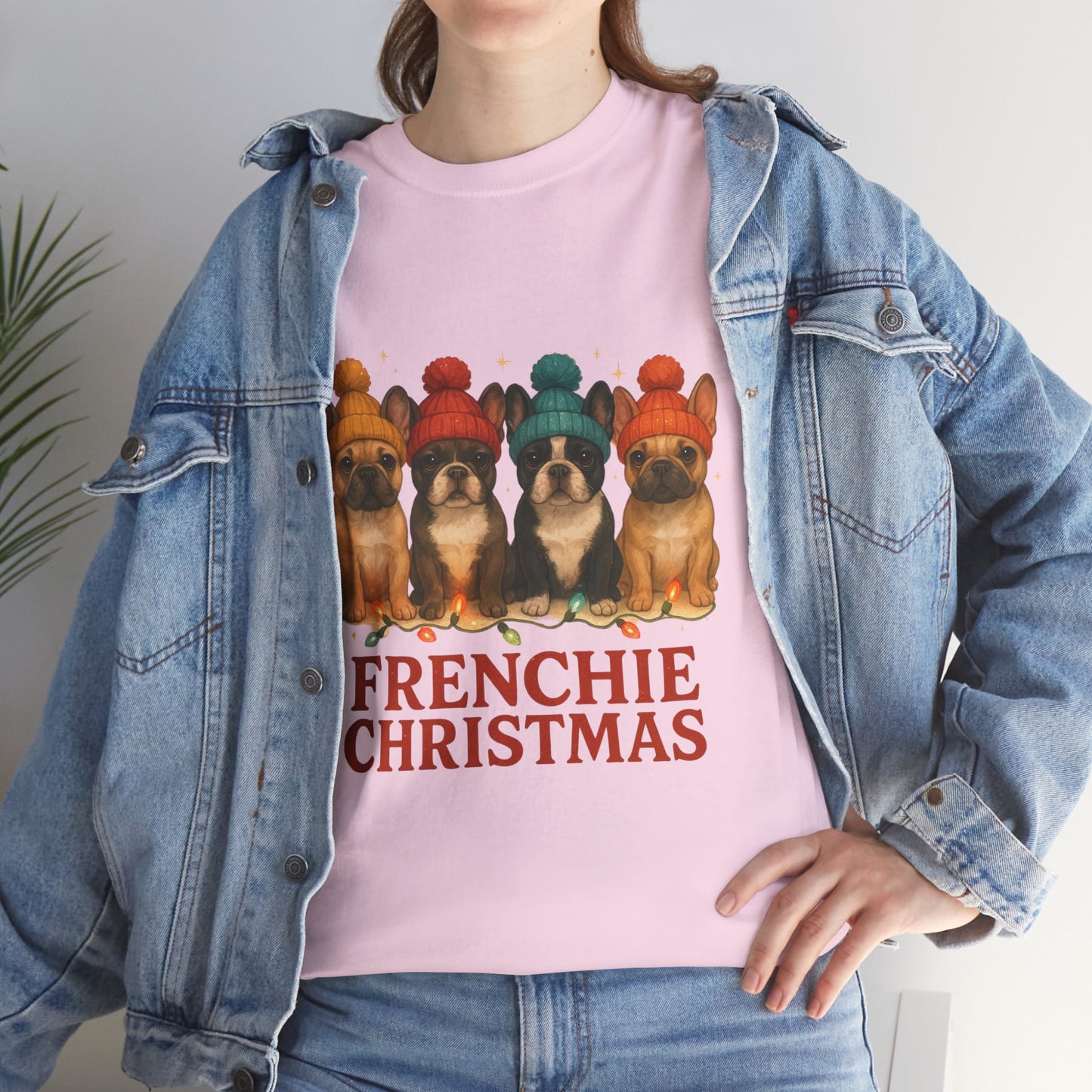 Frenchie Christmas Shirt | Cute French Bulldog Holiday Tee | Frenchie Dog Lovers Xmas Gift | Cozy Winter Pup T-Shirt
