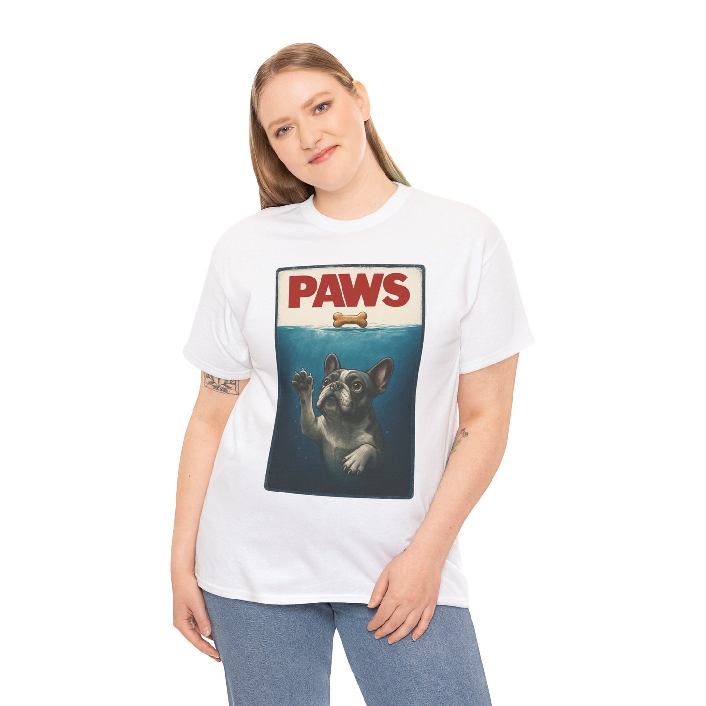 PAWS Frenchie Shirt | Funny French Bulldog Parody Tee | Dog Lover Novelty T-Shirt | Cute Frenchie Graphic | Unique Gift for Frenchie Owners