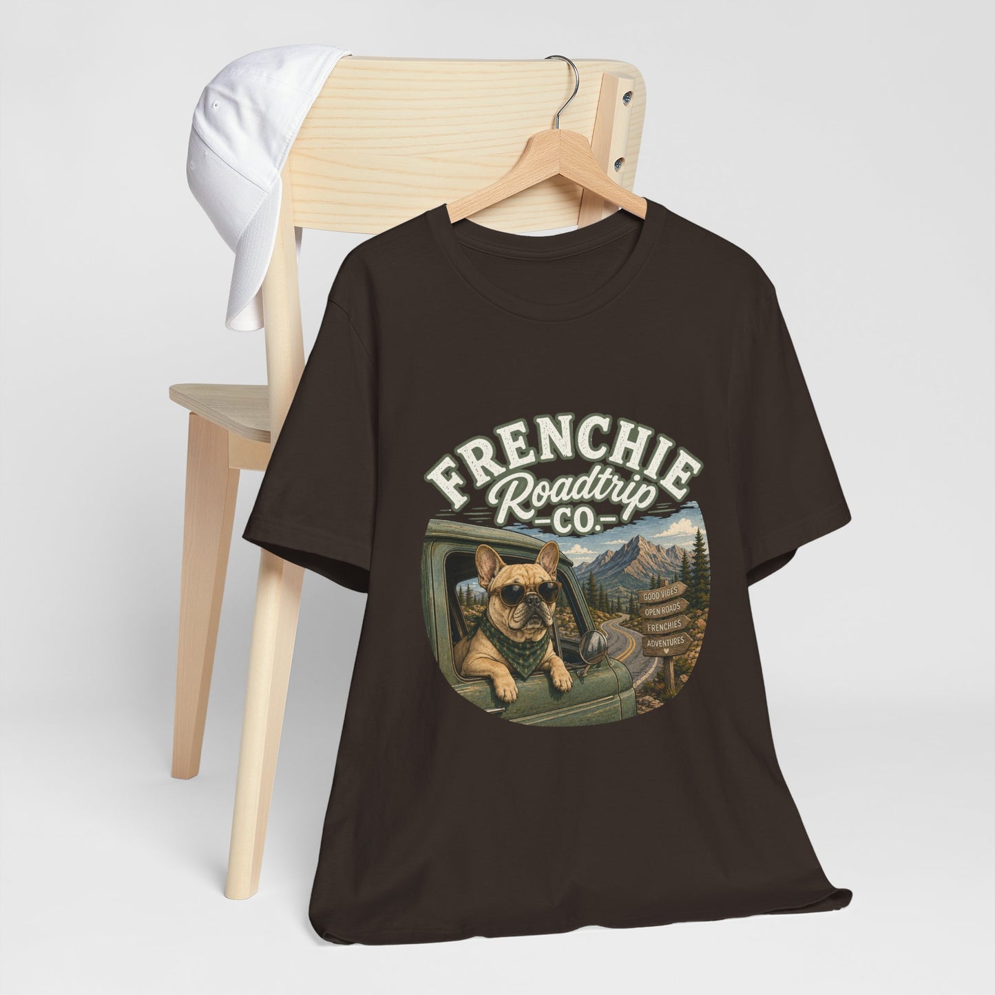 Frenchie Roadtrip Co Shirt, French Bulldog Road Trip Tee, Adventure Frenchie Shirt, Camping Dog Shirt, Travel Lover Gift, Vintage French Bulldog Tee, Outdoor Dog Apparel