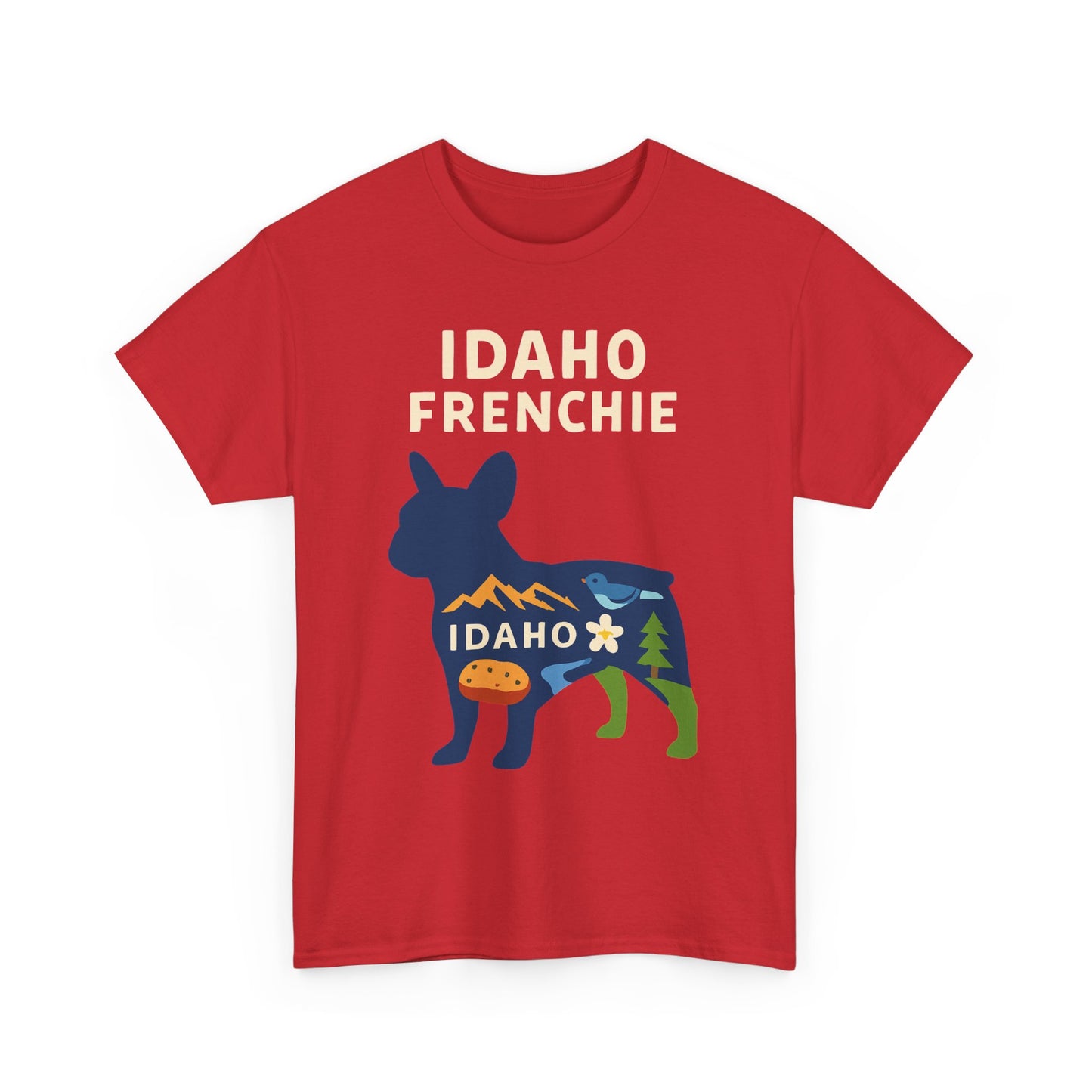 Idaho Frenchie T-Shirt | Idaho Dog Lover Tee | French Bulldog State Shirt | Idaho Gift for Frenchie Owners | Cute Frenchie Graphic Tee