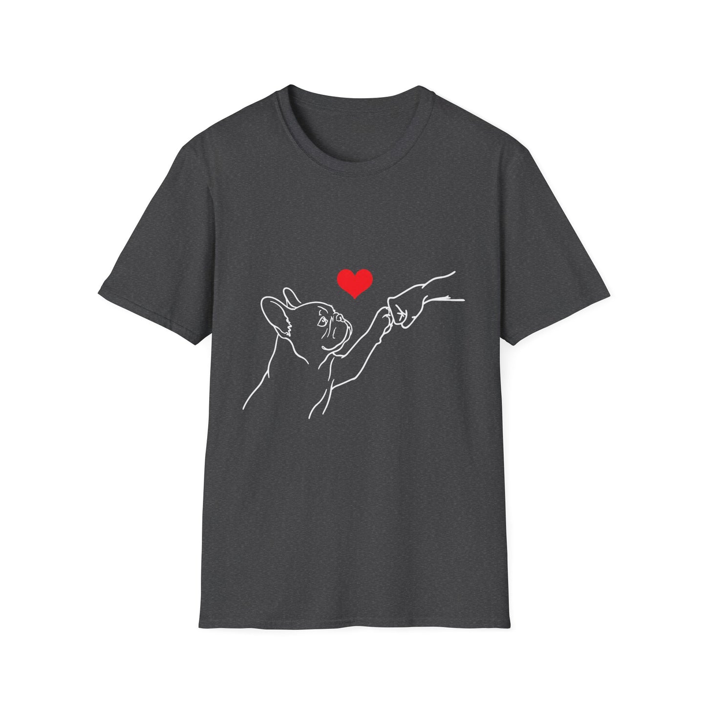 French Bulldog Love Shirt, Frenchie Mom Gift, French Bulldog Dad Shirt, Minimalist Frenchie Tee, Dog Lover Gift, French Bulldog Outline Shirt, Pet Memorial Tee