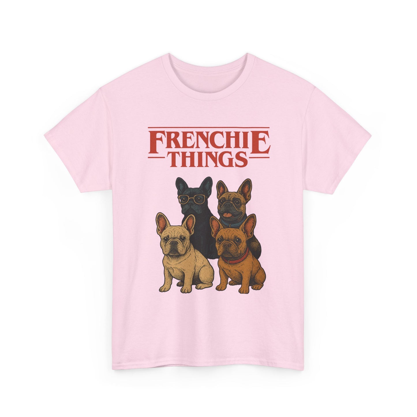 Frenchie Things Unisex Heavy Cotton Tee - Cute Dog Lover Shirt, Pet Gift, Casual Wear, Birthday Gift, Animal T-Shirt