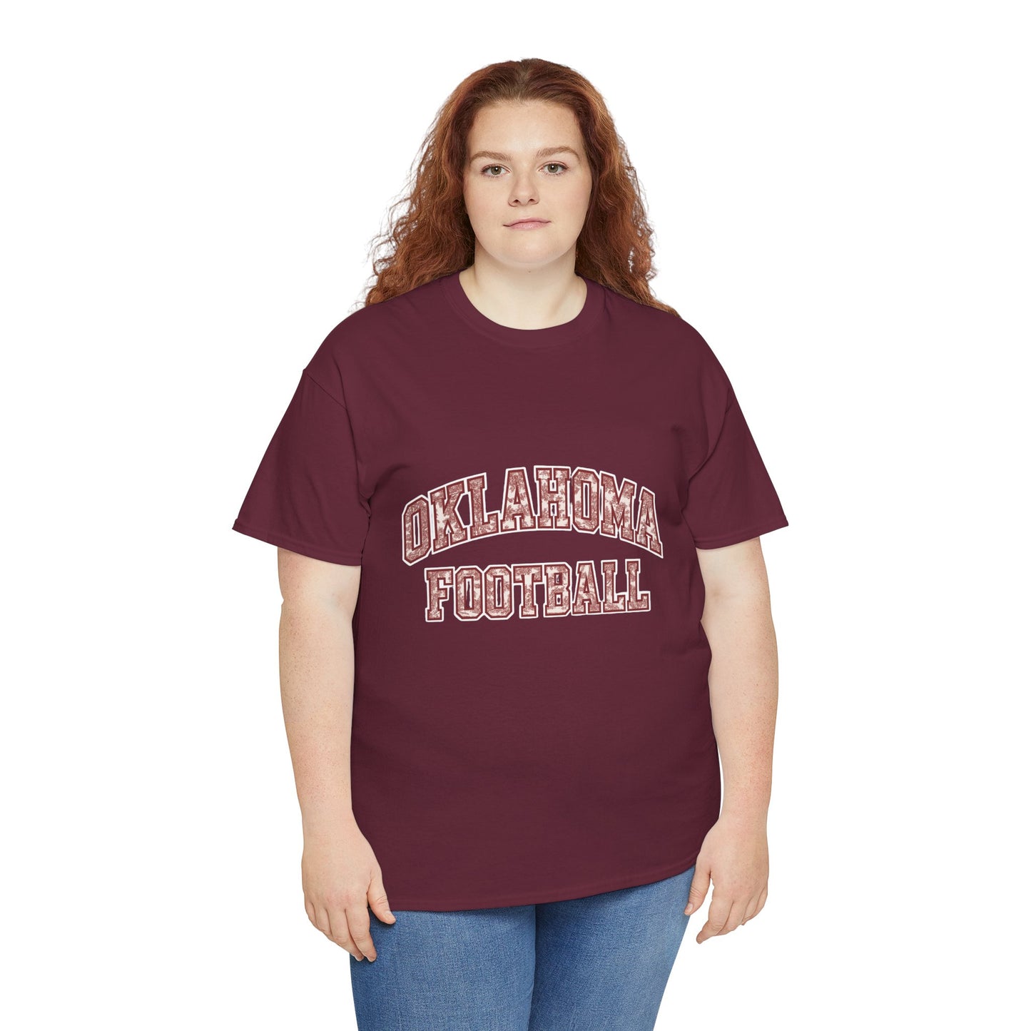 Oklahoma Football T-Shirt – Vintage Collegiate Style OU Game Day Tee, Retro Sports Shirt for Fans and Students