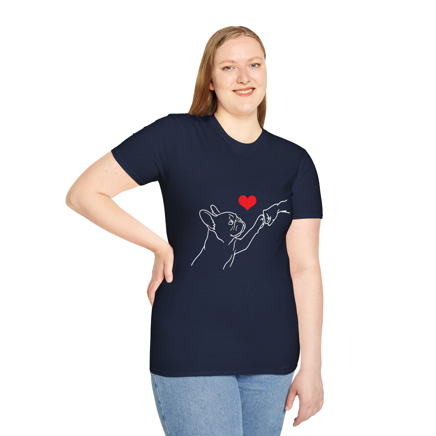 French Bulldog Love Shirt, Frenchie Mom Gift, French Bulldog Dad Shirt, Minimalist Frenchie Tee, Dog Lover Gift, French Bulldog Outline Shirt, Pet Memorial Tee