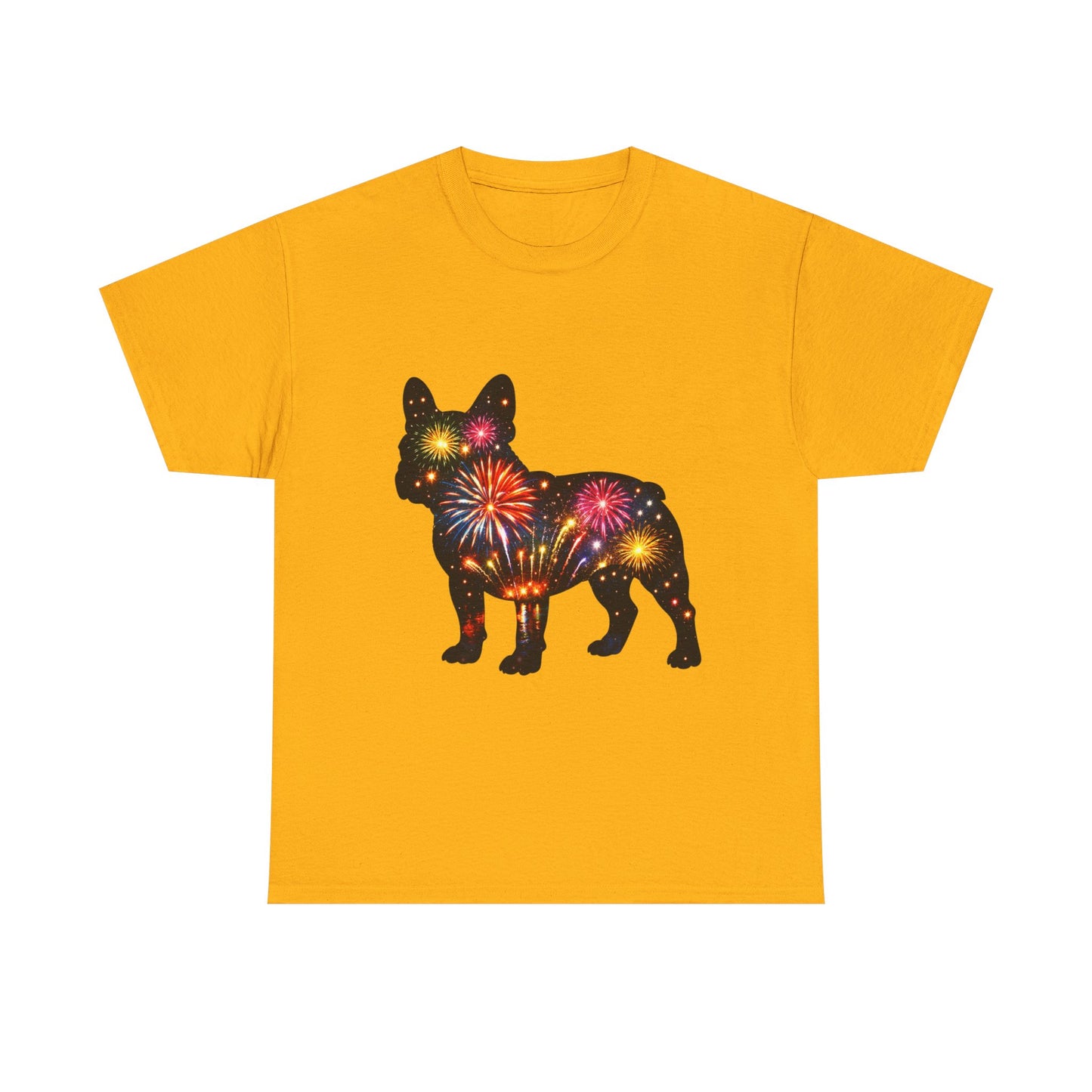 Patriotic French Bulldog Shirt, Fireworks Frenchie Tee, Fourth of July Dog Lover Shirt, Independence Day French Bulldog Gift, USA Dog Tee