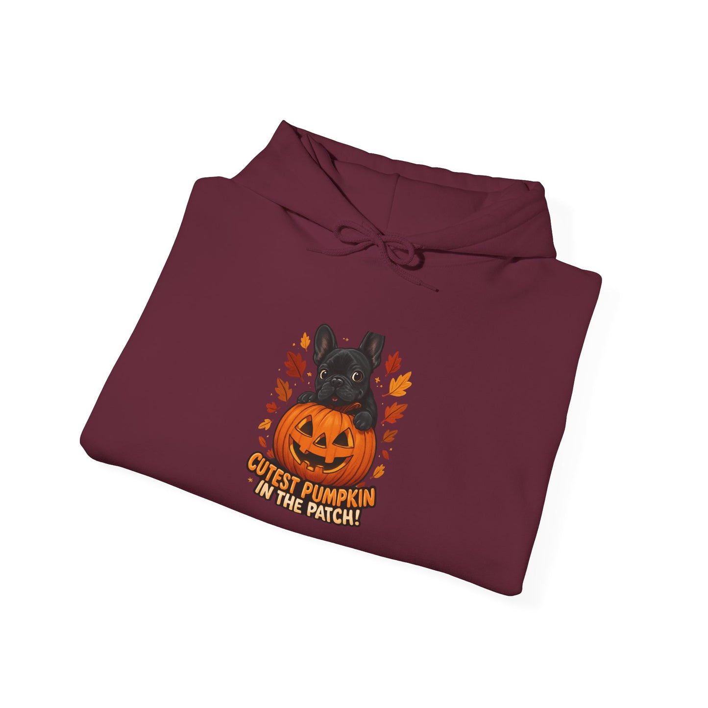 Cutest Pumpkin in the Patch Hoodie | Frenchie Fall Sweatshirt | Halloween Dog Lover Gift | Cozy French Bulldog Pumpkin Patch Hoodie