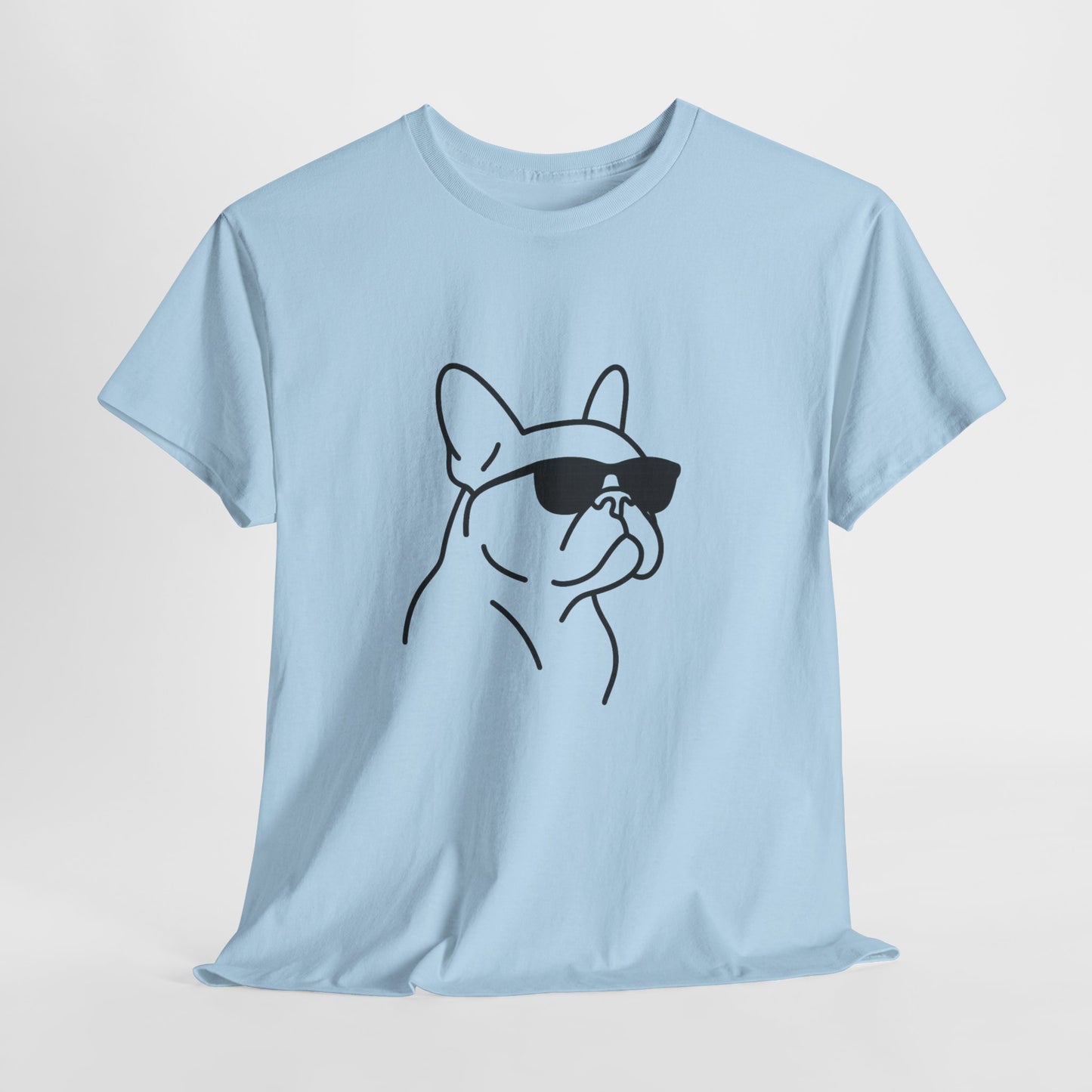 Cool Frenchie Line Art T-Shirt | Minimalist French Bulldog Tee | Dog Lover Gift | Frenchie Mom Shirt | Cute Pet Outline Graphic Tee