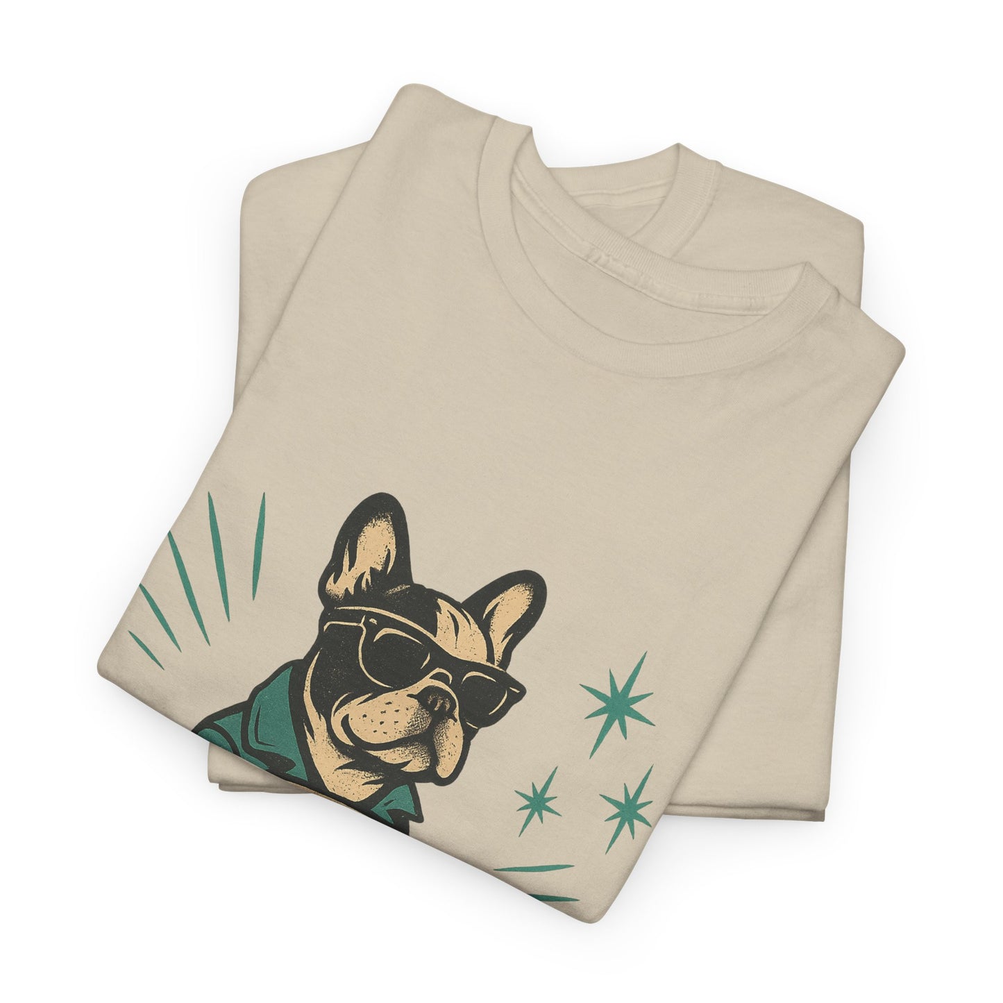 Rockabilly Frenchie T-Shirt | Retro French Bulldog Driving Tee | Vintage Car Dog Lover Shirt | Cool 50s Style Frenchie Graphic Tee