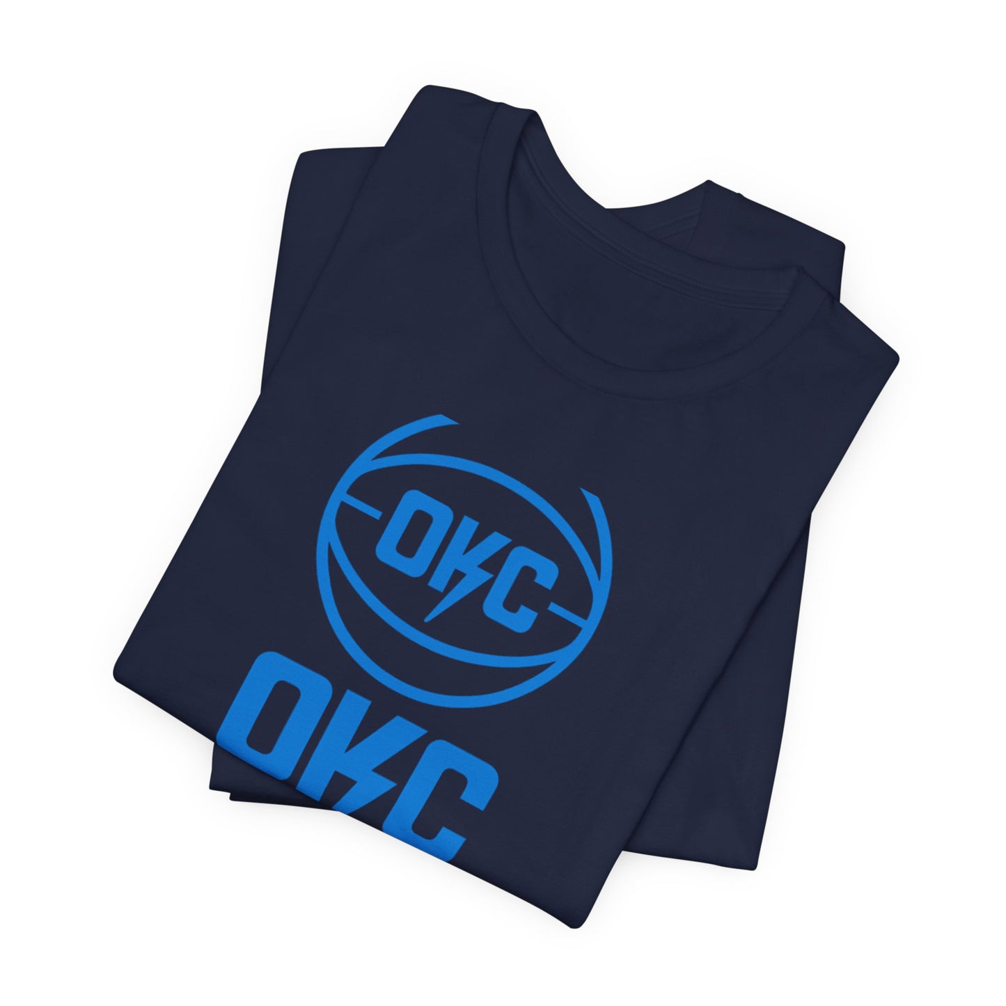 OKC Basketball T-Shirt | Oklahoma Basketball Inspired Tee | Retro Thunder Fan Shirt | Orange and Blue Game Day Graphic Tee