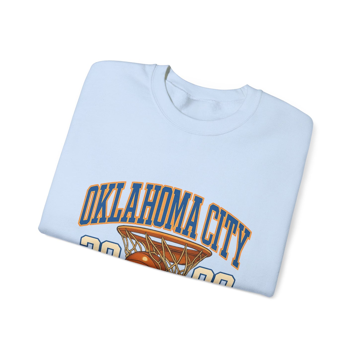 Oklahoma City Basketball Sweatshirt, Unisex Crewneck, Sports Fan Gift, Casual Wear, Basketball Apparel, Team Pride