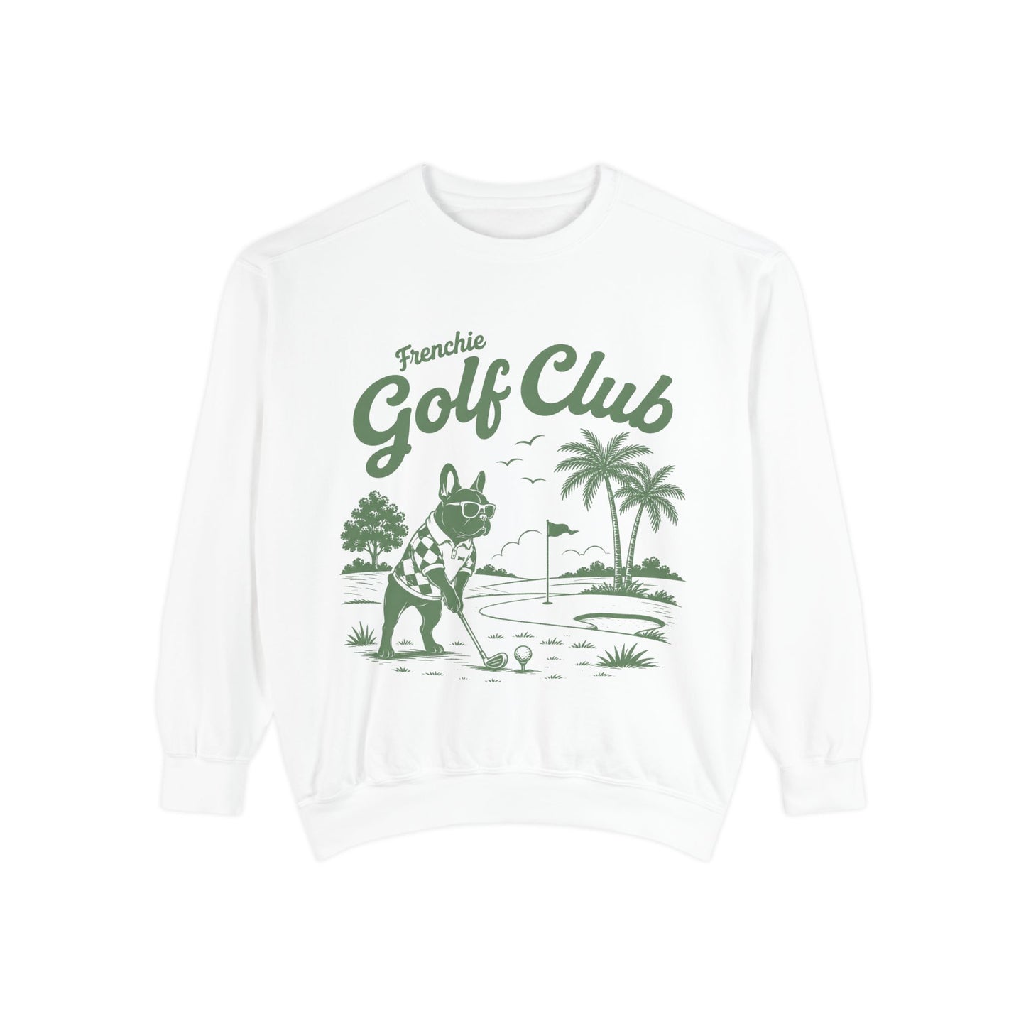 Frenchie Golf Club Sweatshirt — Cute French Bulldog Golfer Pullover