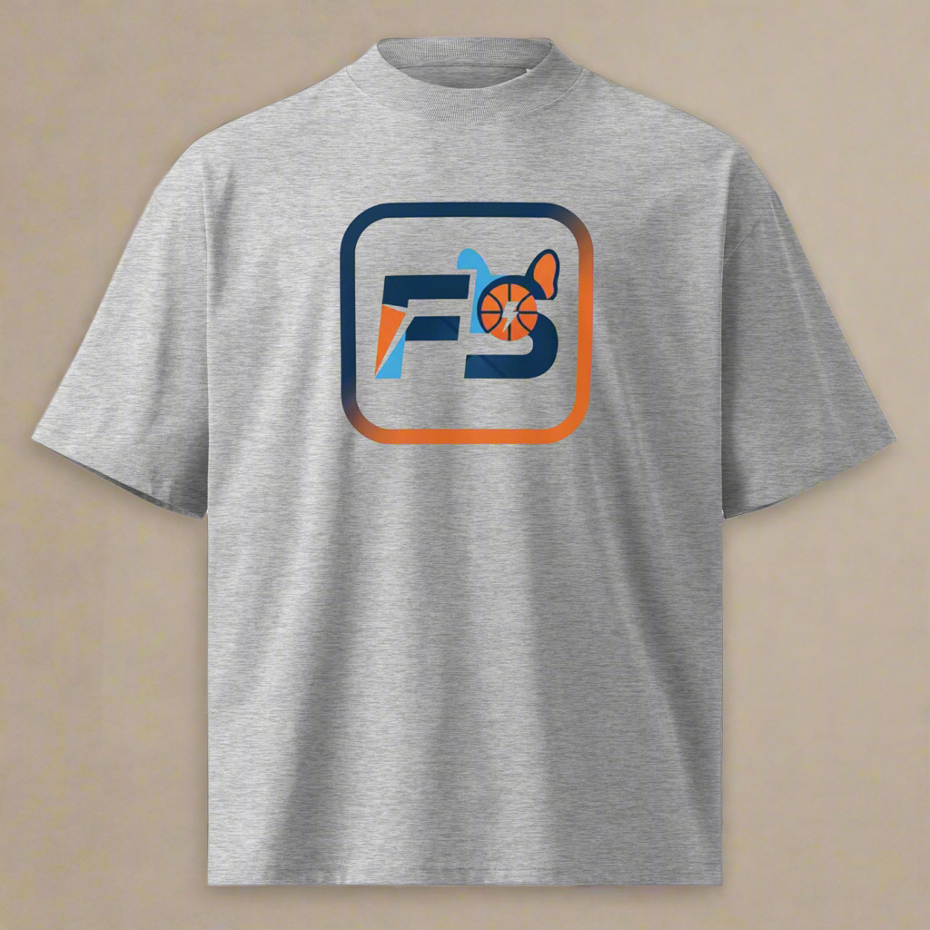 F5 Logo Unisex organic oversized high neck t-shirt
